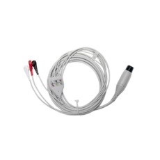 Generic 3 Lead ECG Complete Cable and Wires 6 Pin (Patient to Monitor) Suits Mindray MEC and PM series 