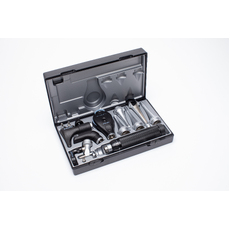 Vet Delux Set with 3.5V C Handle - Opthalmoscope ,Operating Otoscope, Tongue Depressor, Nasal Speculum,4mm/5mm/6mm/7.5mm/9.4mm Metal Speculas and 4 